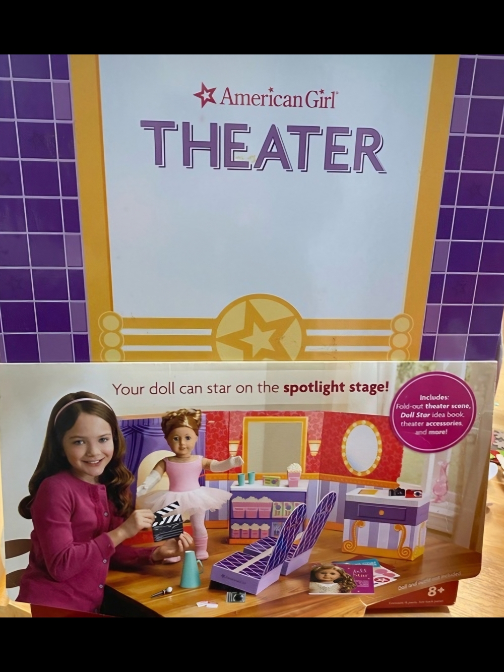 American Girl Theater Playset - Purple and Pink